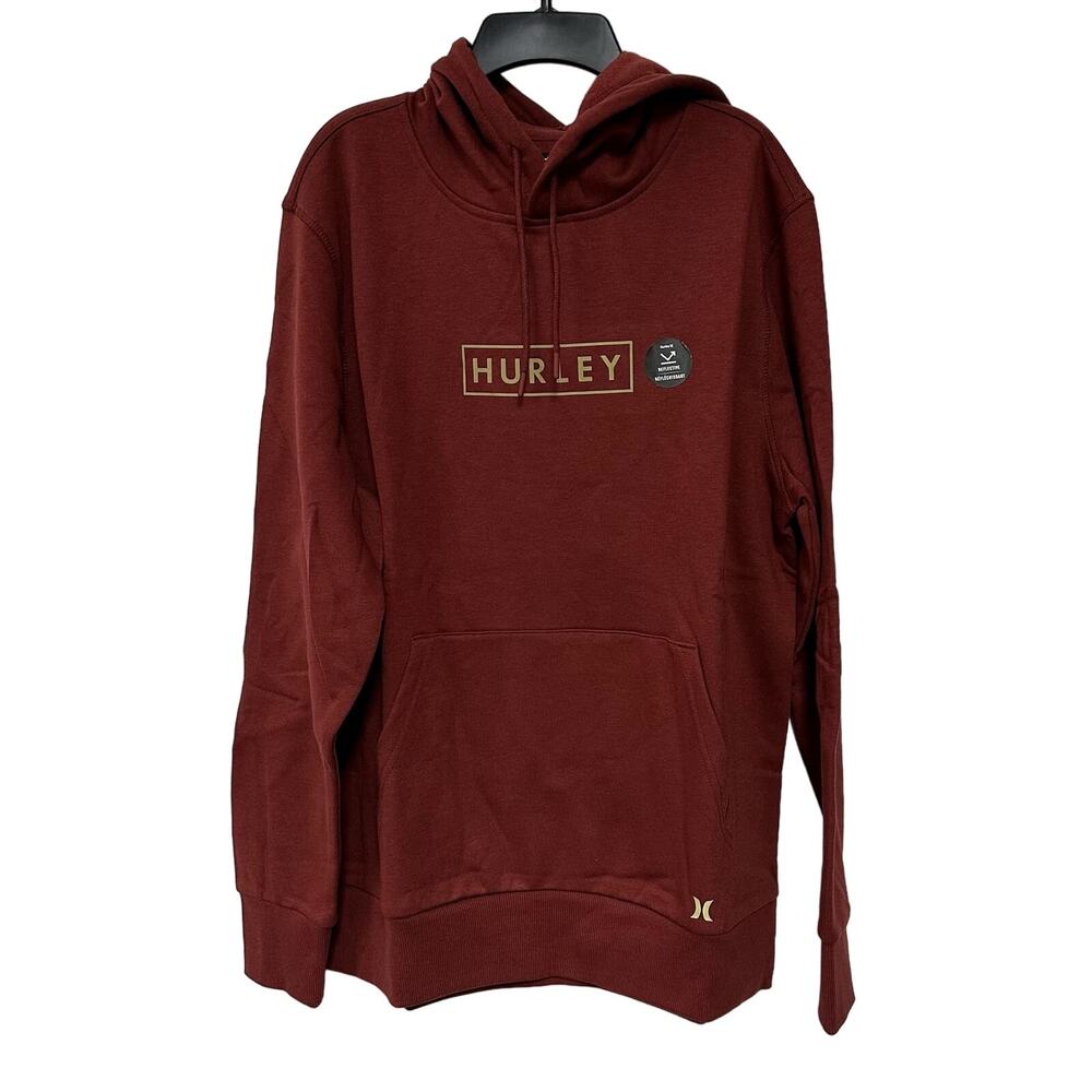 Hurley Men's The Box Pullover Fleece Hoodie Matador Maroon Red Size Small NWT